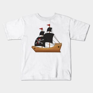 Minimal Boat Design Kids T-Shirt